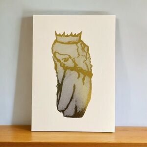 Gold Princess Print (Drawing of a Woman) 5x7